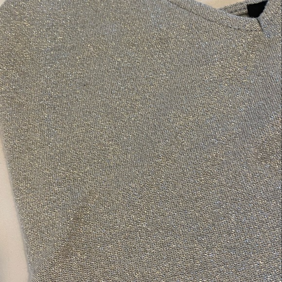 Silver Sparkly V cut Cami Tank Top - Picture 4 of 5